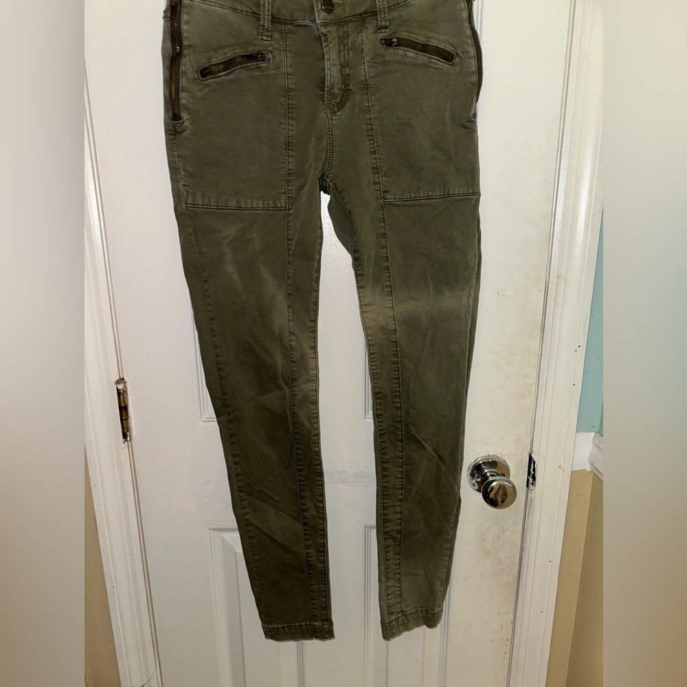 dear john joyrich comfort skinny Army Green Zipper Pocket Pants‎ size 26